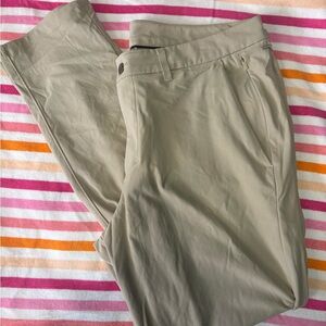 Lulu's Khaki Straight-Leg Pants